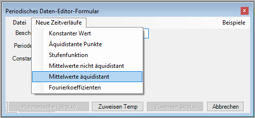 Periodic Data Regular Means